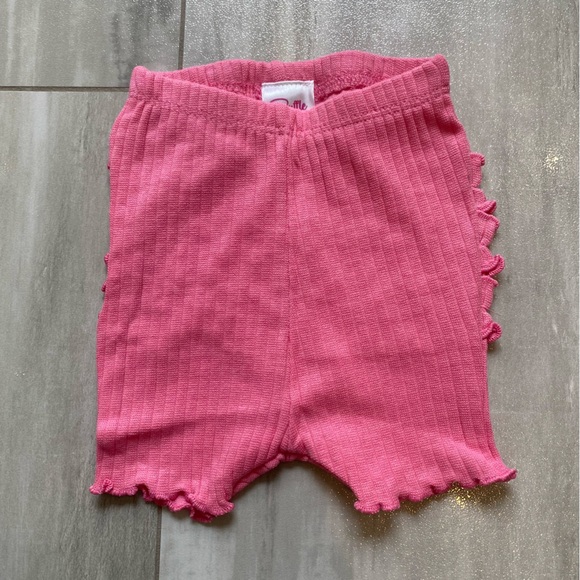 NWT RuffleButts Rose Pink Snuggly Ruffles Shorts Pajama Outfit Set, 0-3M - Picture 10 of 13